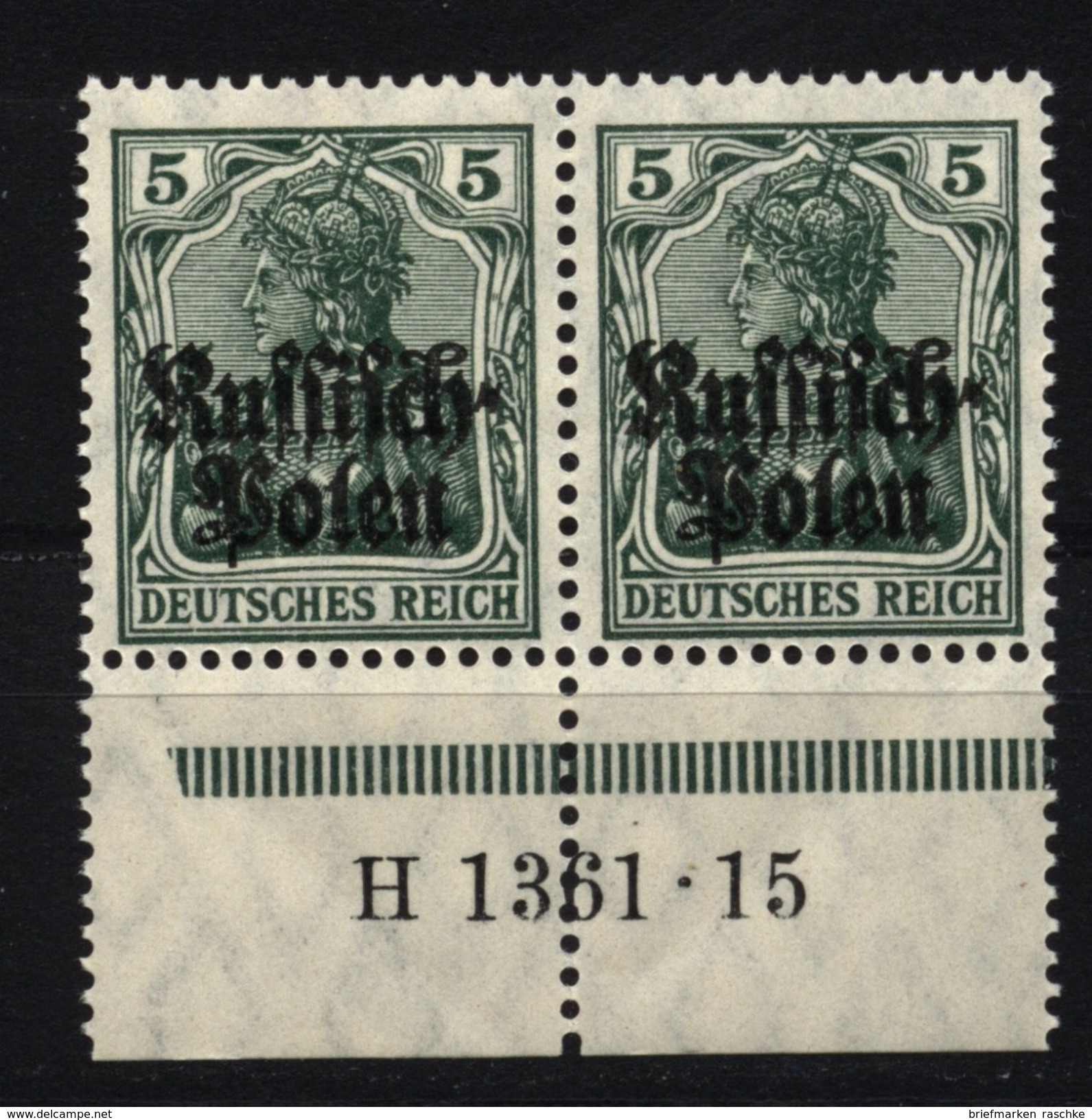 Deutsche Post In Polen,2,1361.15,xx - Besetzungen 1914-18