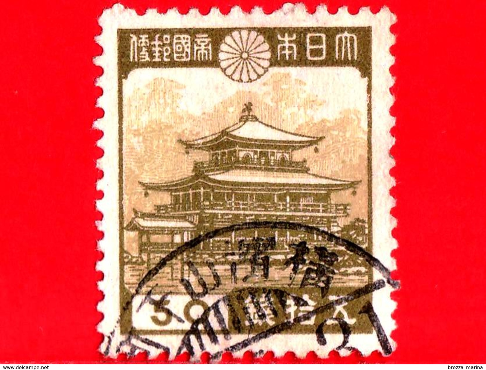 GIAPPONE - Usato - 1939 - Kinkakuji (Padiglione D'oro), Kyoto (16  Secolo) - 50 - Used Stamps