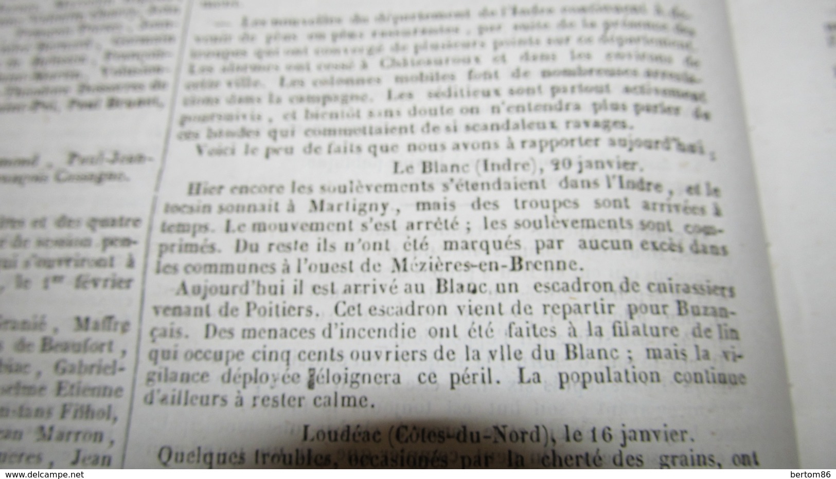 HAÏTI - DERNIERES NOUVELLES - JEAN-BAPTISTE RICHE / INDRE , LES CUIRASSIERS AU BLANC - 1847 ( JOURNAL DE TOULOUSE.) - 1800 - 1849