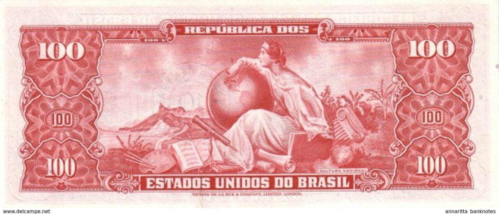 Brazil 10 Centavos ND (1967), Correct Spelling Of "MINISTRO" UNC (rare Grade), P-185b, BR805b - Brazil