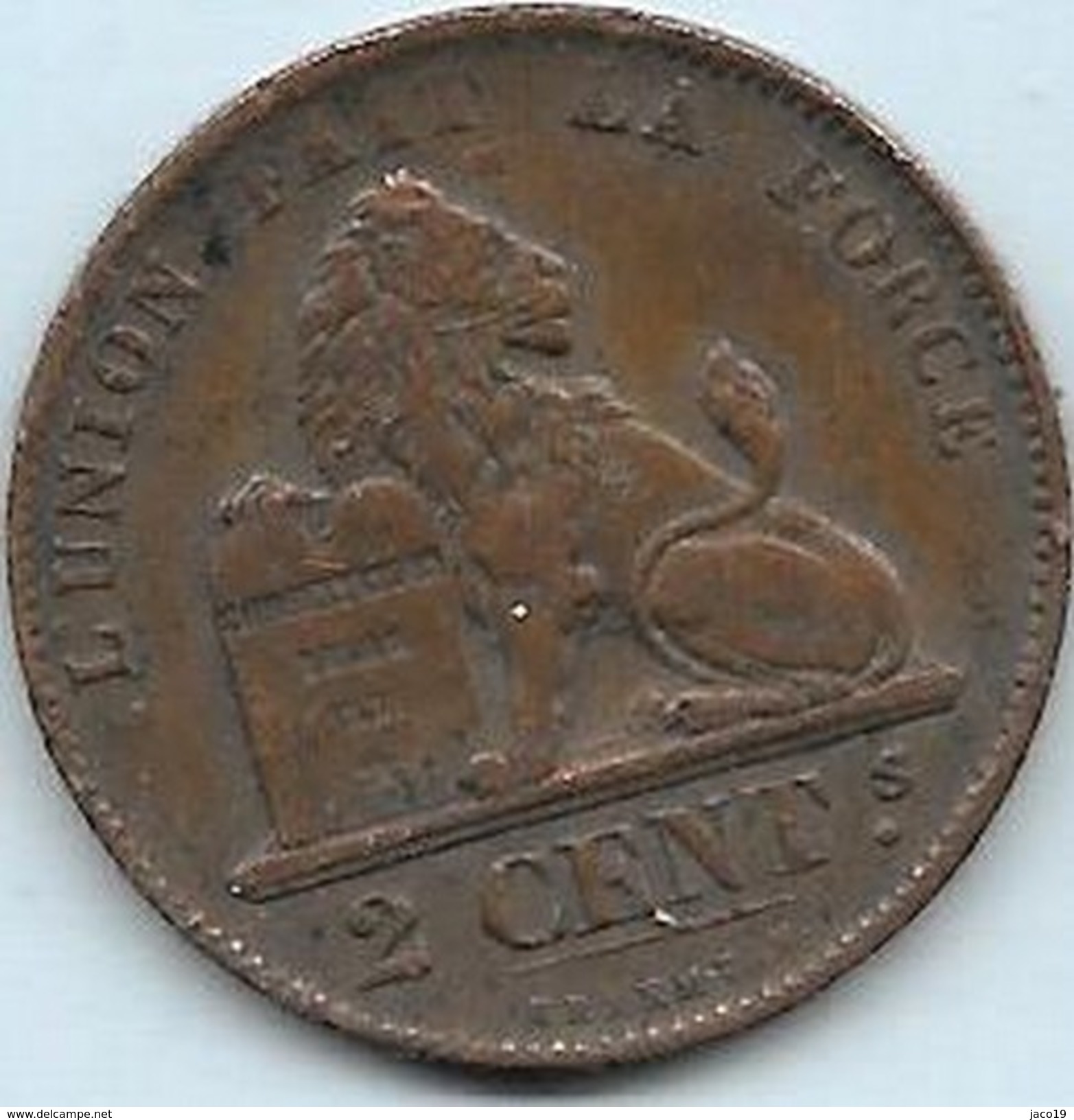 2 Centimes Cuivre Léopold I  1862 - 2 Centimes