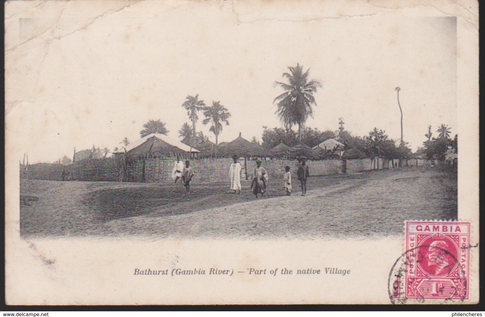 CPA - (Gambie) Bathurst (gambia River) - Part Of The Native Village (Banjul) - Gambie