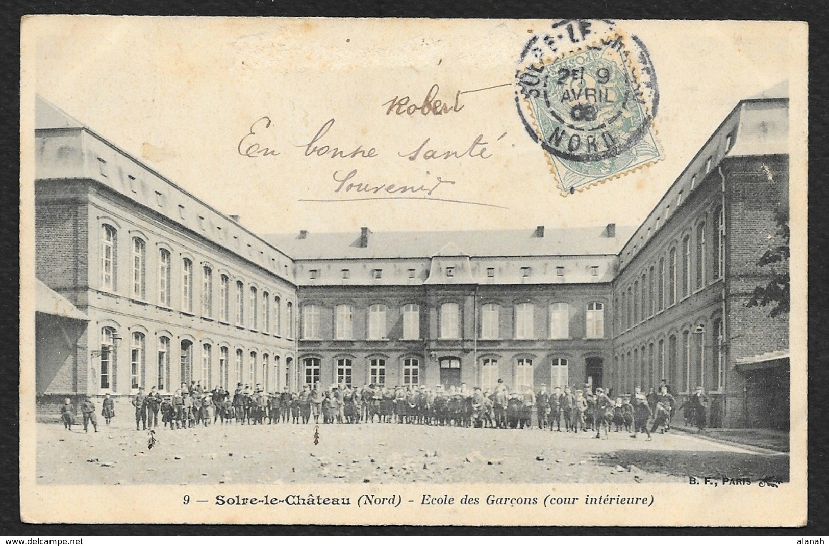 SOLRE Le CHATEAU Rare Ecole Des Garçons (B.F) Nord (59) - Solre Le Chateau