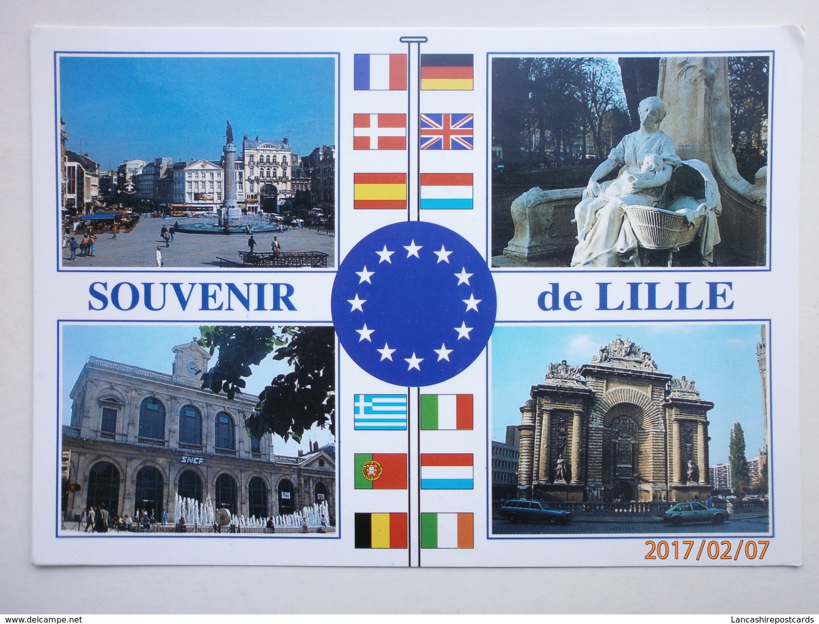 Postcard Lille Belgium Multiview Used At Arras With Sydney Olympic 2000 Stamp My Ref B2334 - Lille