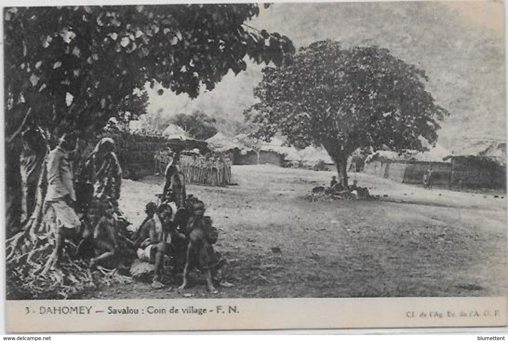 CPA DAHOMEY Afrique Noire Ethnic Savalou Village Non Circulé - Dahome