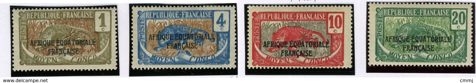 1924 - CONGO BRAZZAVILLE -  Catg.. Mi. 25+27+29+31 - LH - (I-SRA3207.23) - Ungebraucht