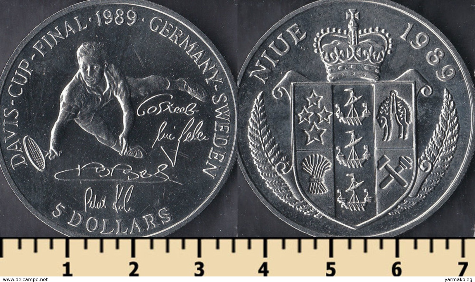 Niue 5 Dollars 1989 - Niue