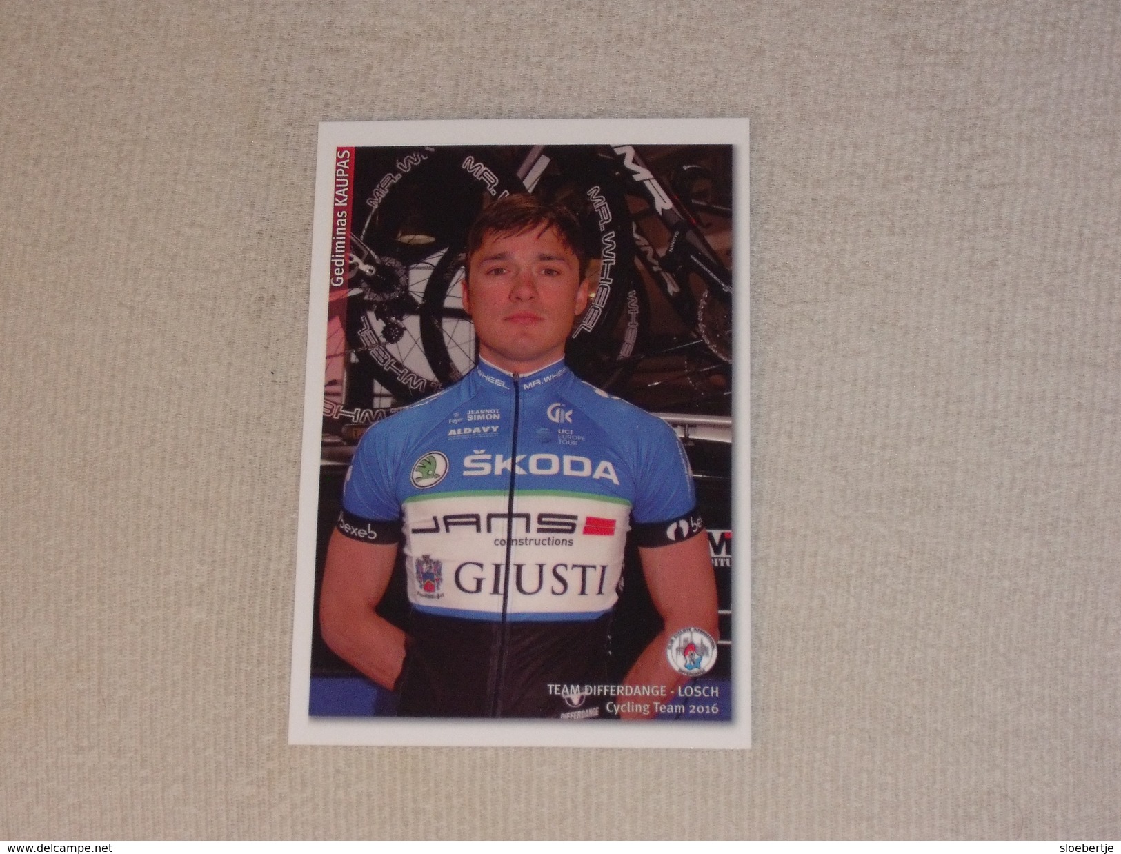 Gediminas Kaupas - Team Differdange Losch - 2016 - Cyclisme