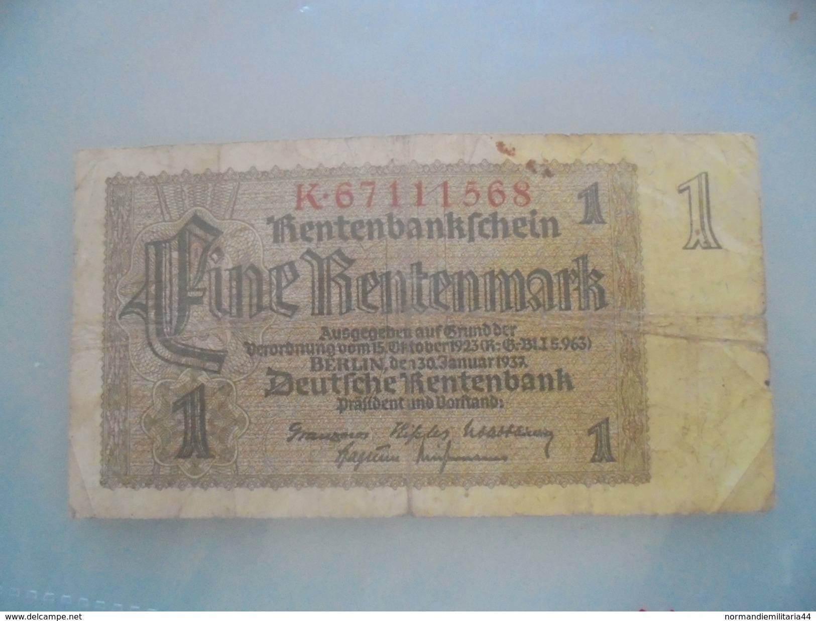 BILLET UN Rentenmark - Other & Unclassified