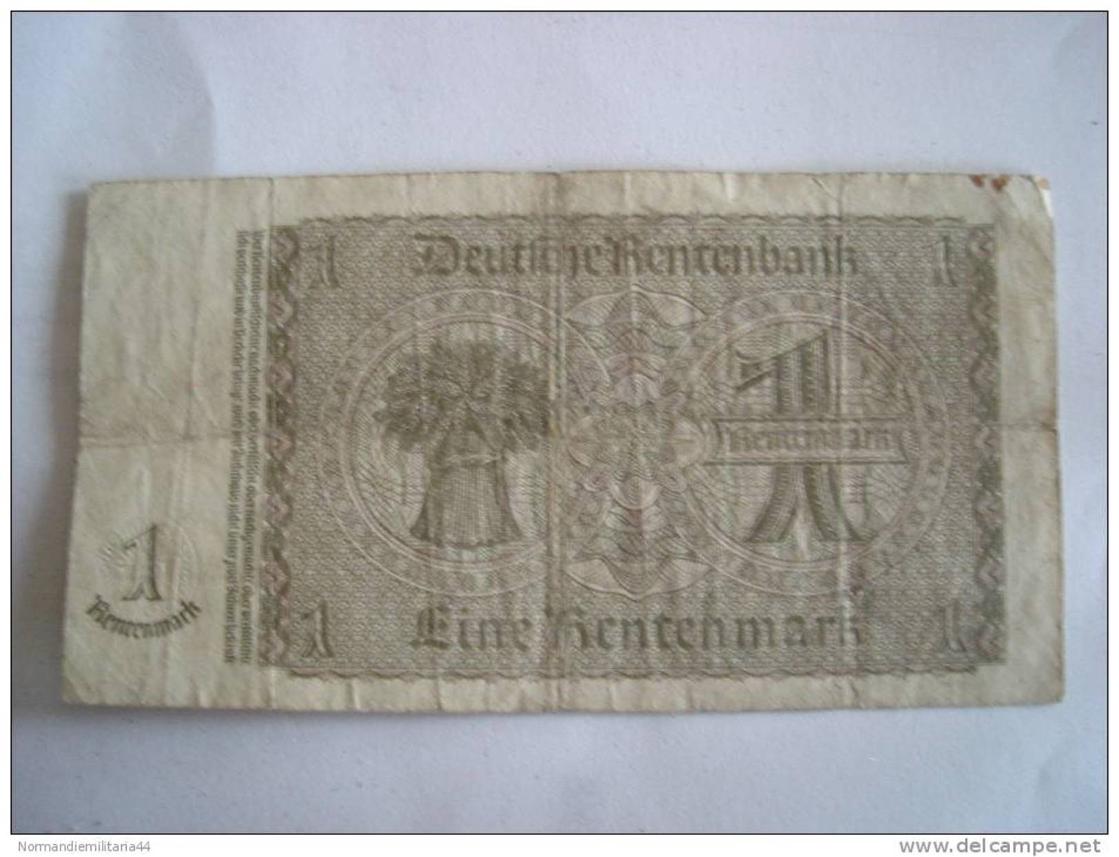 BILLET UN Rentenmark - Other & Unclassified