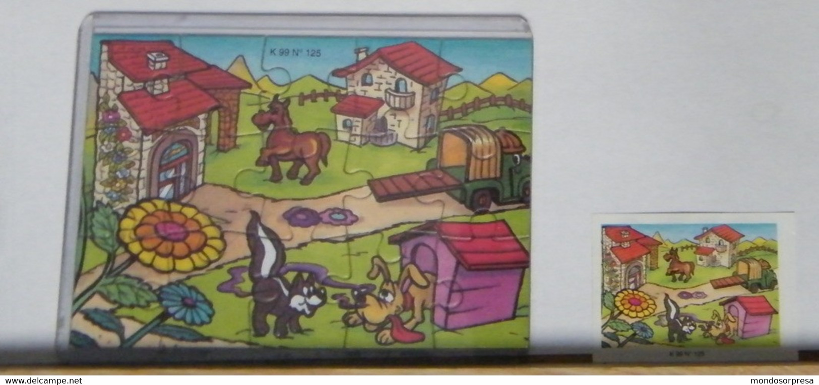 (SC09 -39) PUZZLE FERRERO, FIGURATIVO K 99 N° 125 + CARTINA - Puzzles