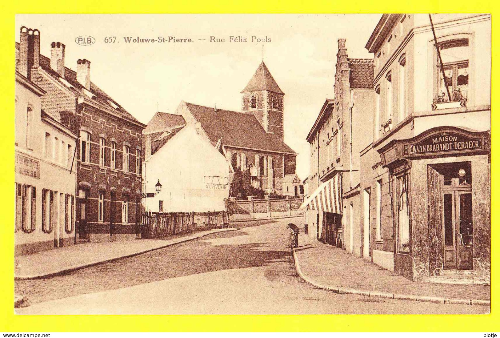 * Sint Pieters Woluwe Saint Pierre (Bruxelles - Brussel) * (P.I.B. - PIB, Nr 657) Rue Félix Poels, Rare, Unique, Old - Woluwe-St-Pierre - St-Pieters-Woluwe