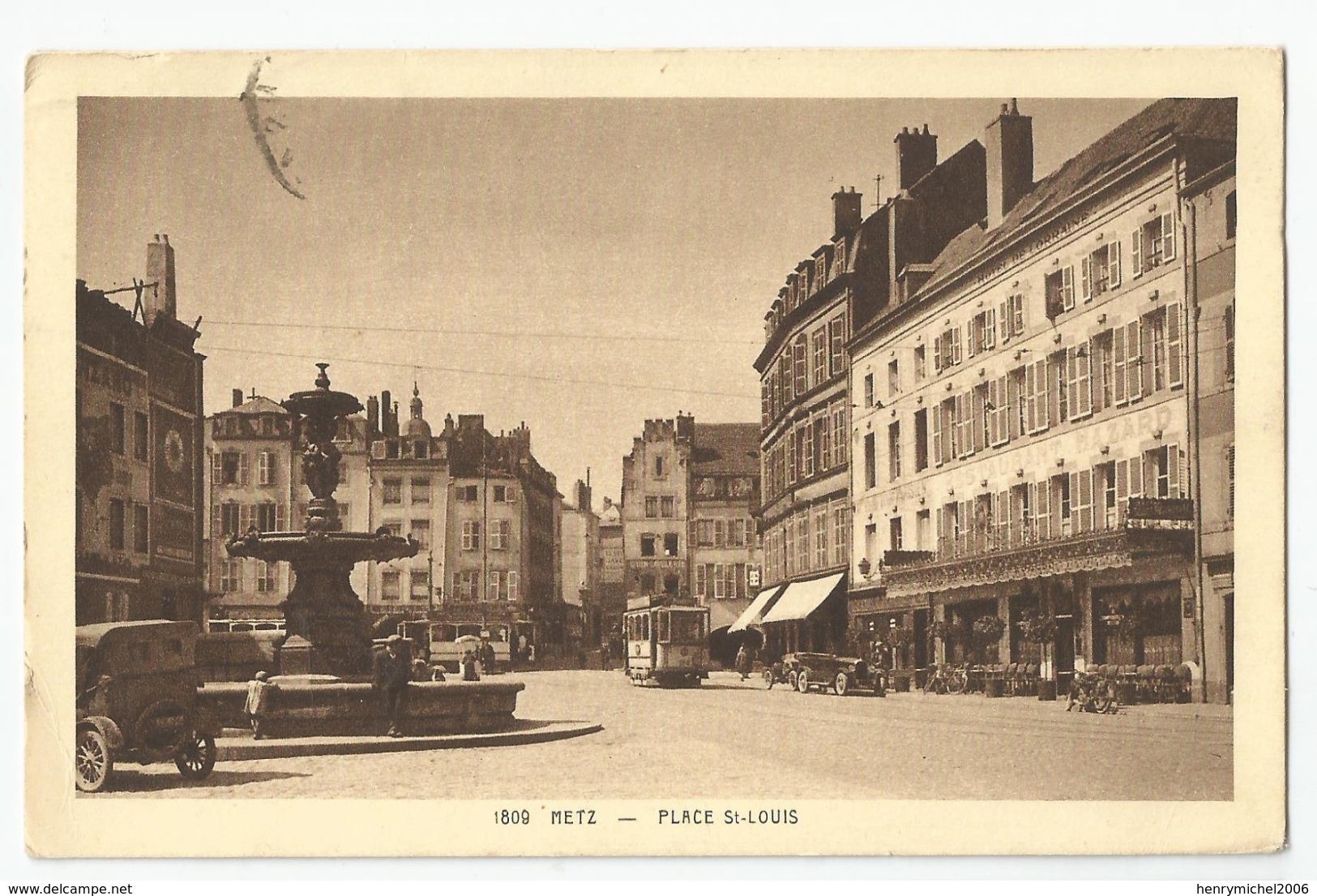 57 - Moselle - Metz Tramway Place St Louis 1937 Ed La Civette - Metz