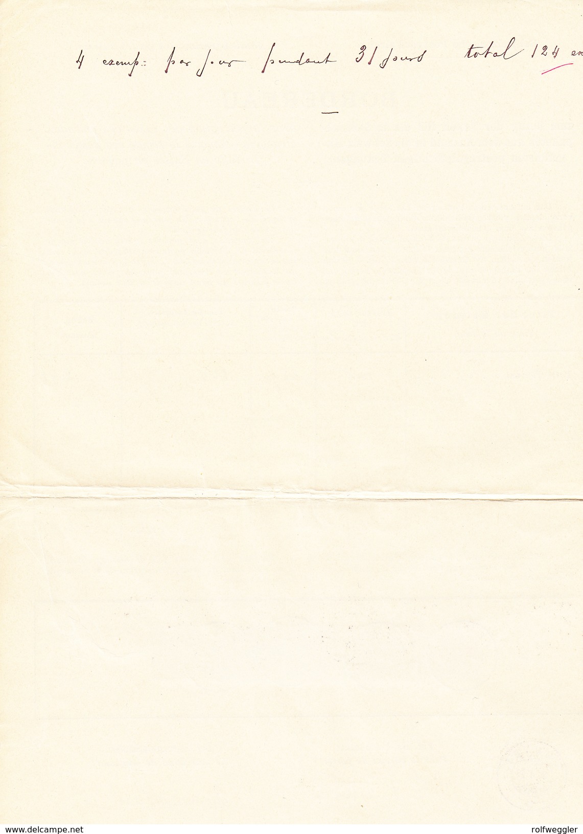 Schweiz Stehende 40Rp, 1Fr. (2) Und WZ3, 5Rp Couvet 31.1.1898 Postverwaltung Bordereau - Briefe U. Dokumente