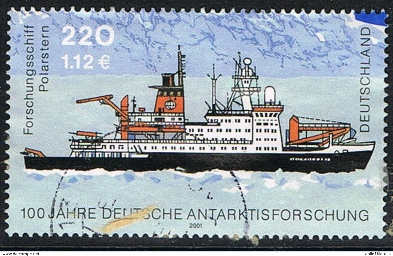 2001 - GERMANIA / GERMANY - CENTENARIO DELLE ESPLORAZIONI ANTARTICHE / CENTENNIAL OF ANTARCTIC EXPLORATIONS. USATO - Spedizioni Antartiche