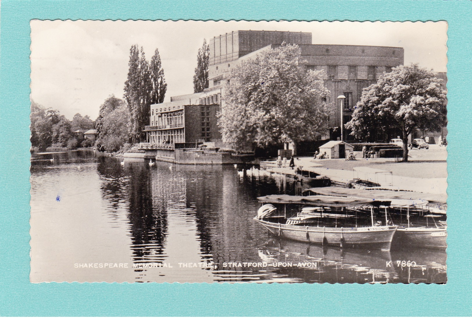 Old/Antique,?Postcard Of Shakespeare Memorial Theater,Stratford-Upon-Avon,Warwickshire, England,Posted With Stamp .Q55. - Stratford Upon Avon