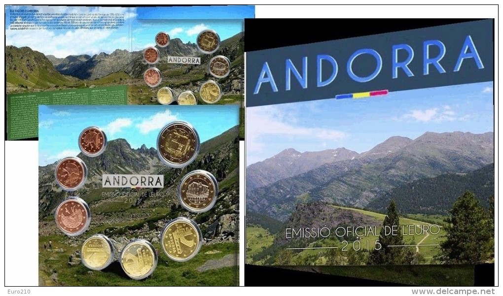 ANDORRE - COFFRET MONNAIE EURO ANDORRE BU 2015 - Andorra