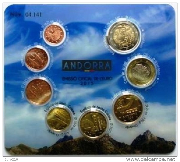 ANDORRE - COFFRET MONNAIE EURO ANDORRE BU 2015 - Andorra