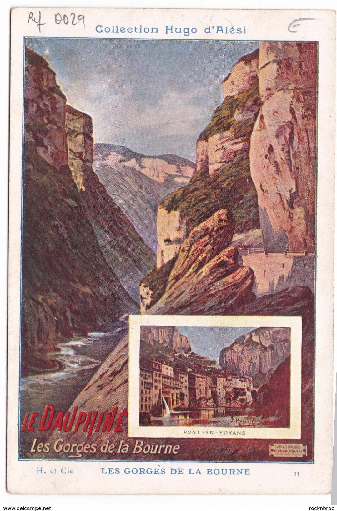 Image Publicité Collection HUGO D'ALESI Le Dauphiné / Les Gorges De La Bourne - Autres & Non Classés