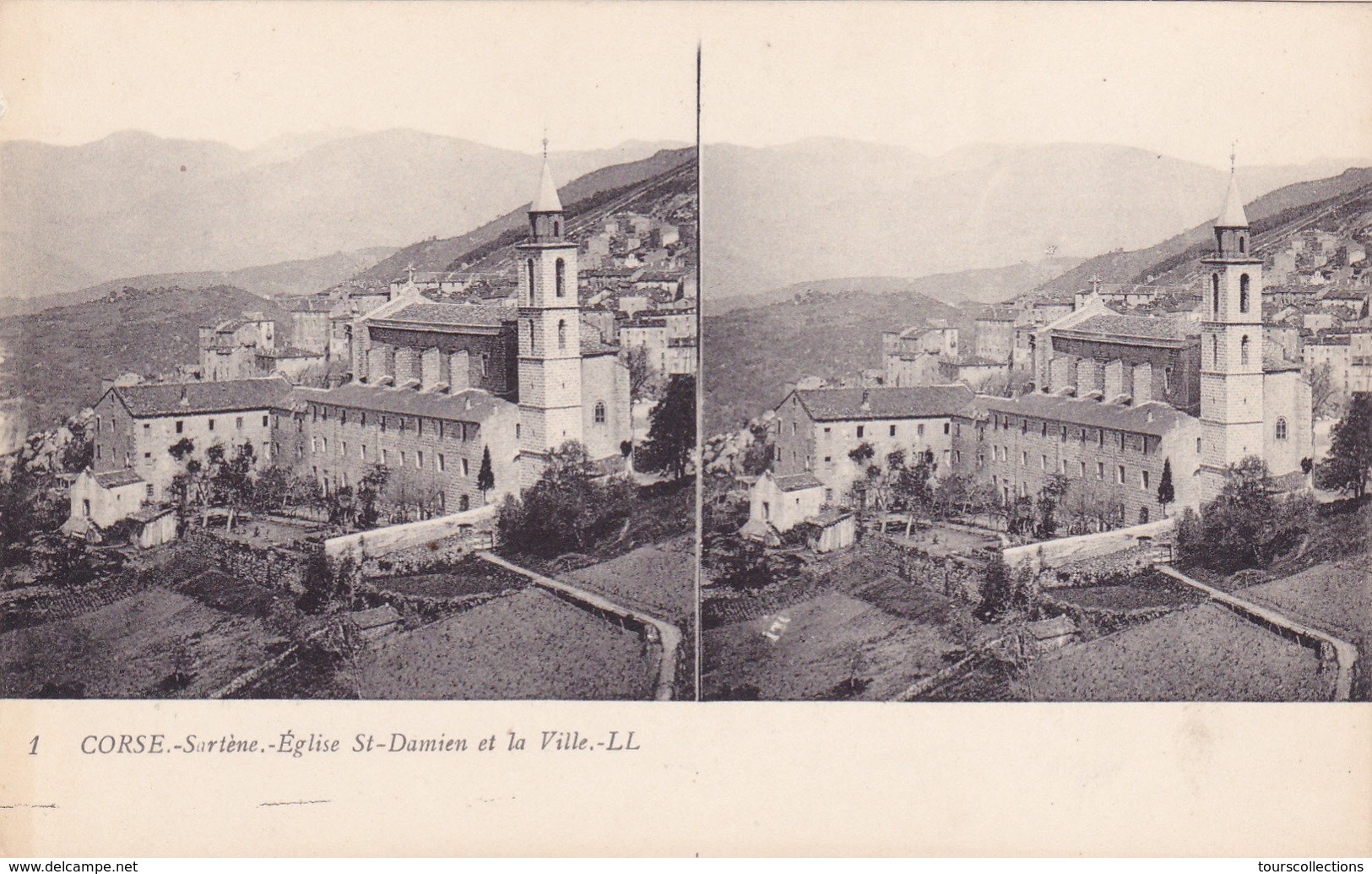 RARE LOT CPA CORSE 12 Vues Stéréoscopiques Série Complète Edition LL (Lévy L) Dont 2 Animées Ile Rousse - Sainte Lucie ! - Autres & Non Classés