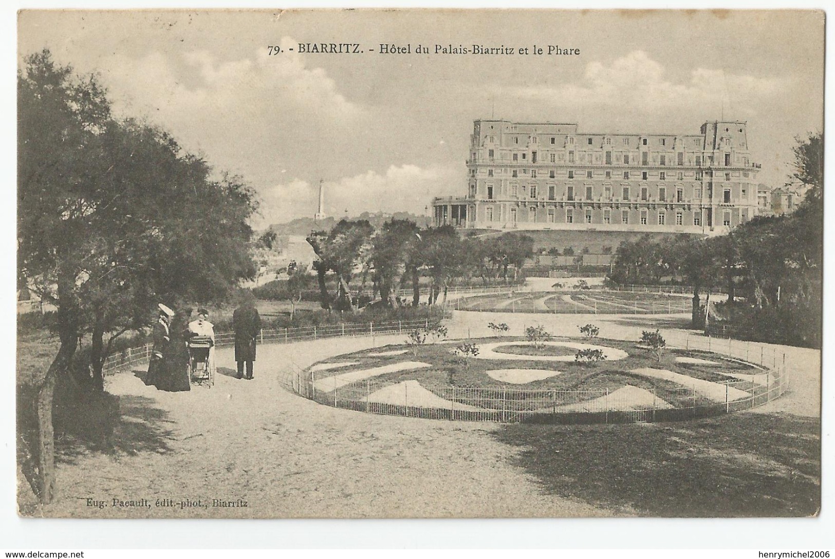 64 - Biarritz  Hotel Du Palais Et Le Phare 1908 - Biarritz