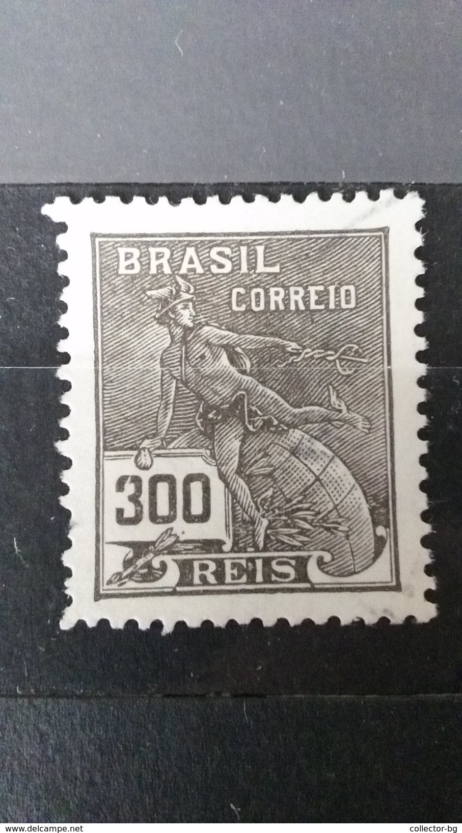 RARE 100 REIS BRAZIL CORREOS MINT-UNUSED STAMP TIMBRE - Unused Stamps