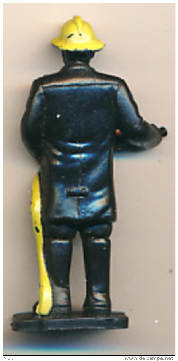 Figurine REMCO TOYS (1987) : Pompier De New-York,  Etats-Unis  (2 Scans) - Sonstige & Ohne Zuordnung