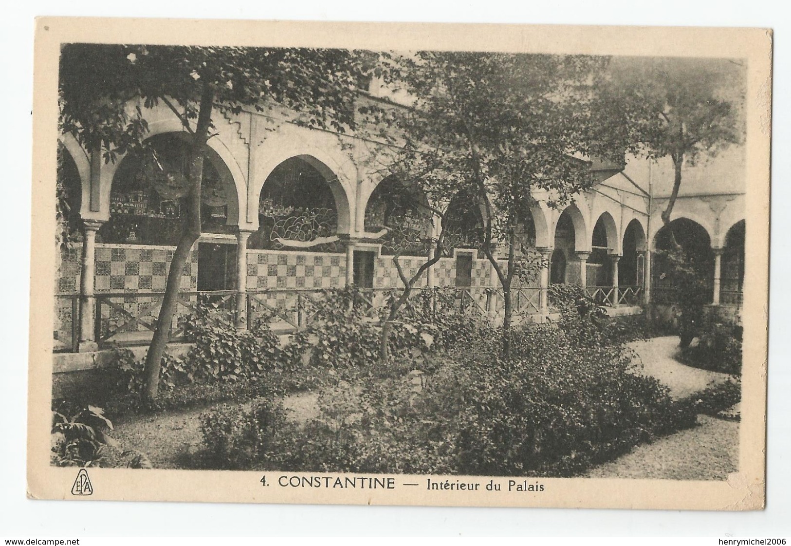 Algérie Constantine Intérieur Du Palais - Konstantinopel