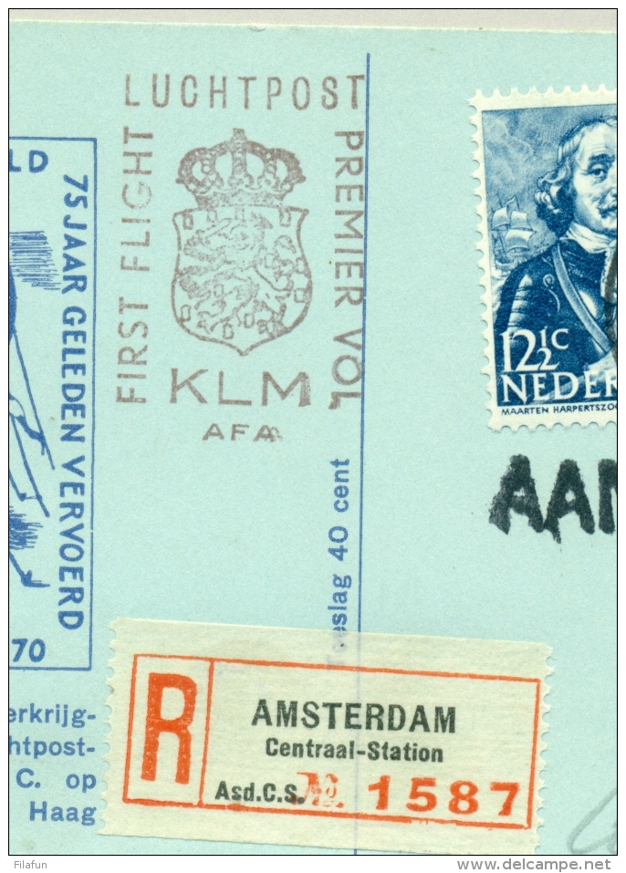 Nederland - 1946 - 1st KLM-flight Van Amsterdam Naar Brussel / België - Brieven En Documenten