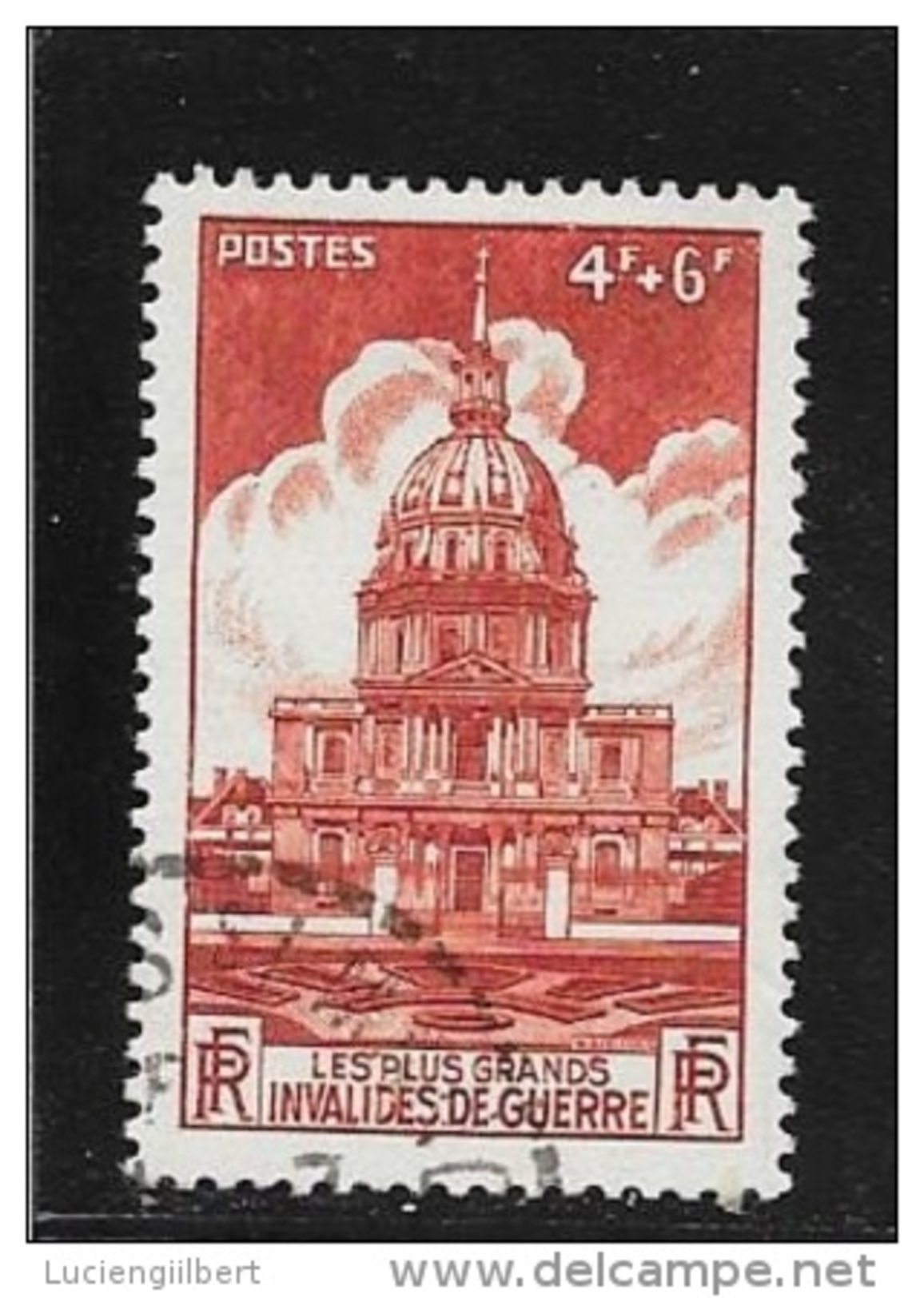 N° 751  FRANCE  - INVALIDES -  OBLITERE  - 1946 - Usados