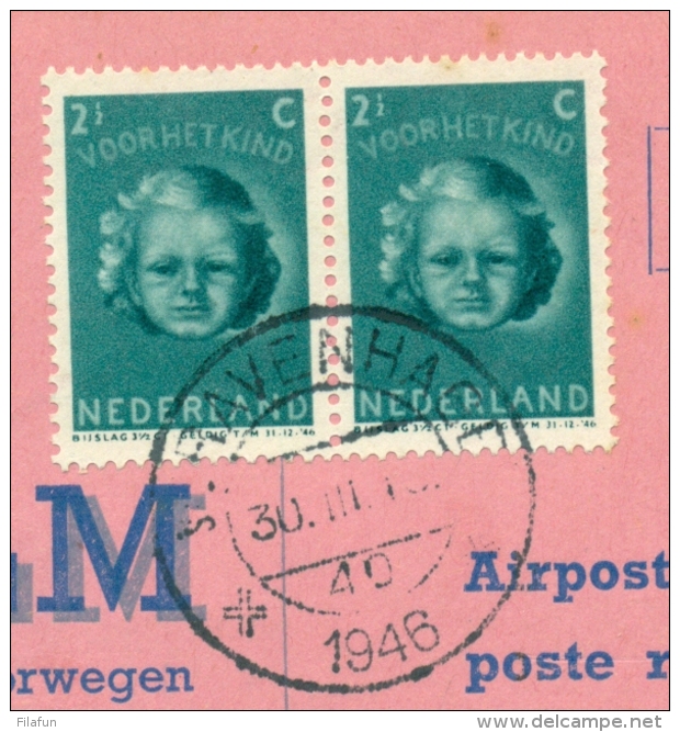 Nederland - 1946 - 1st KLM-flight Van Amsterdam Naar Oslo / Norge - Brieven En Documenten