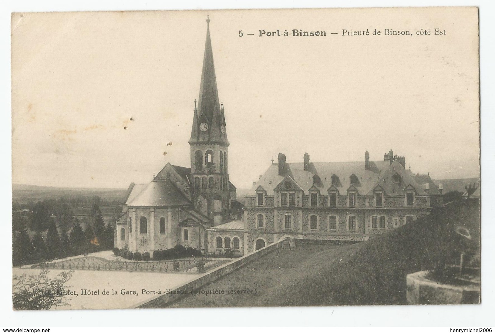 51 - Marne - Port A Binson Prieuré De , Coté Est 1917 - Autres & Non Classés