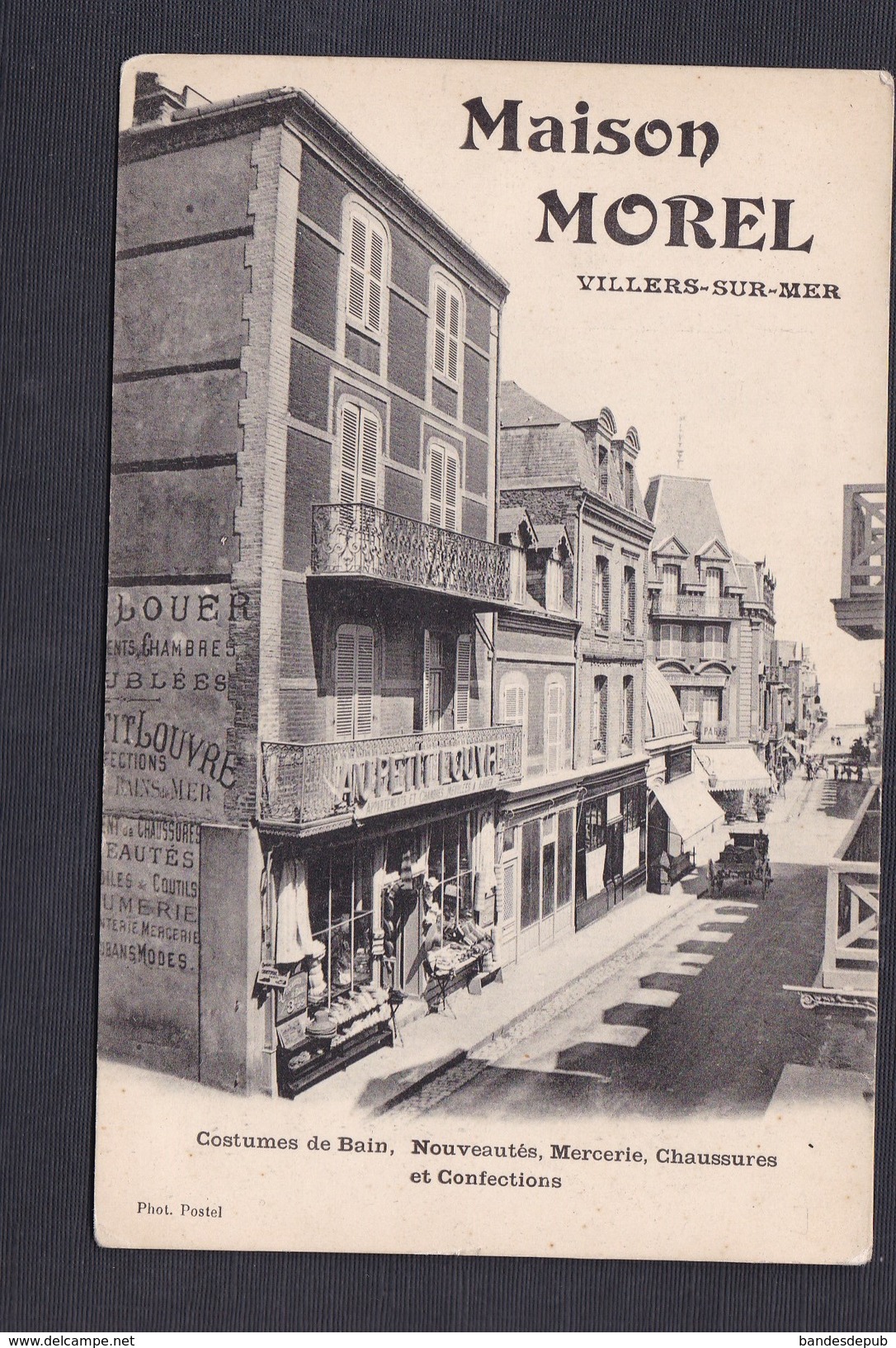 Rare Villers Sur Mer (14) - Maison Morel Costumes De Bain Nouveautés Mercerie Chaussures Confection Phot. Postel - Villers Sur Mer