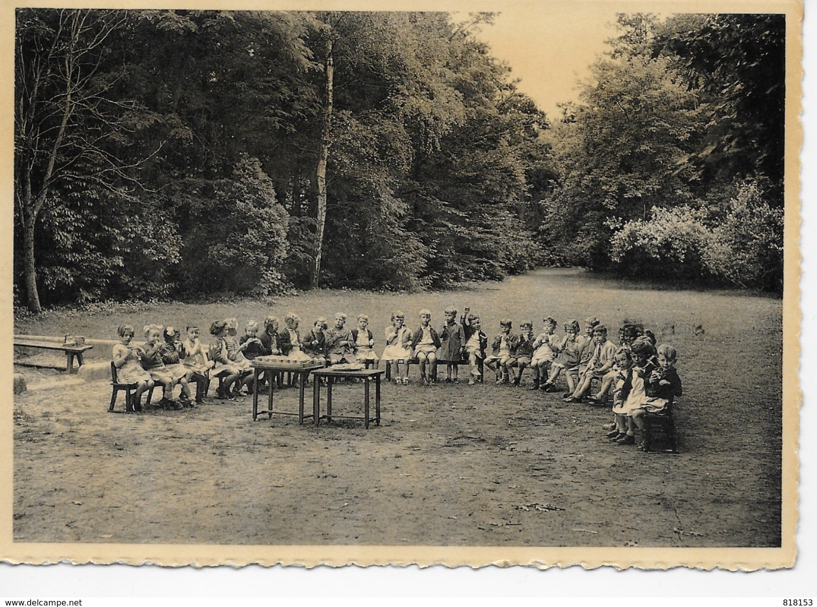 Kalmthout - Heide : Schoolkolonie " Home Flor Mielants ", Versnapering In De Tuin 1952 - Kalmthout