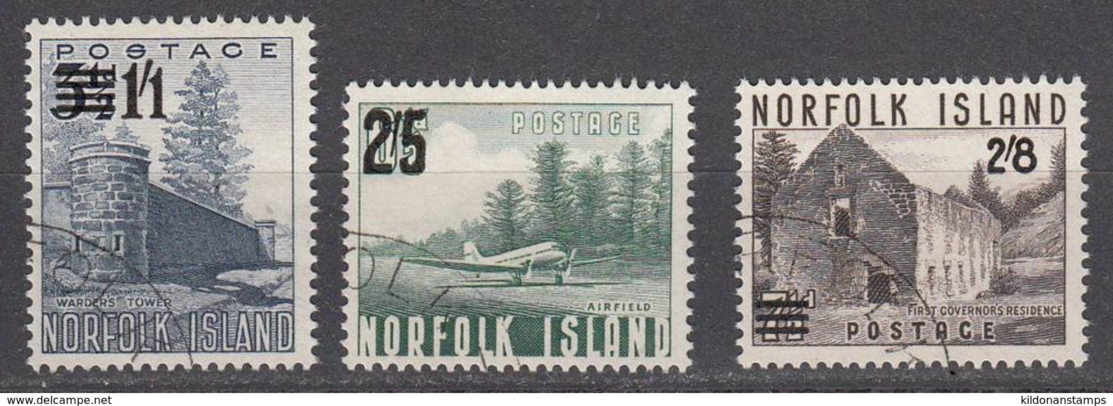 Norforlk Island 1960 Cancelled, Sc# 26-28 - Norfolk Island