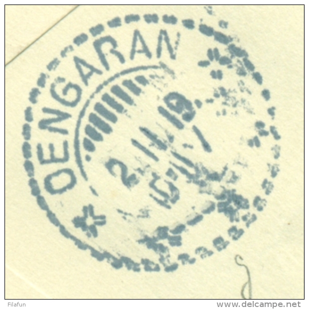 Nederlands Indië - 1919 - Envelop G39 Van Pekalongan Naar KBu OENGARAN - Nederlands-Indië