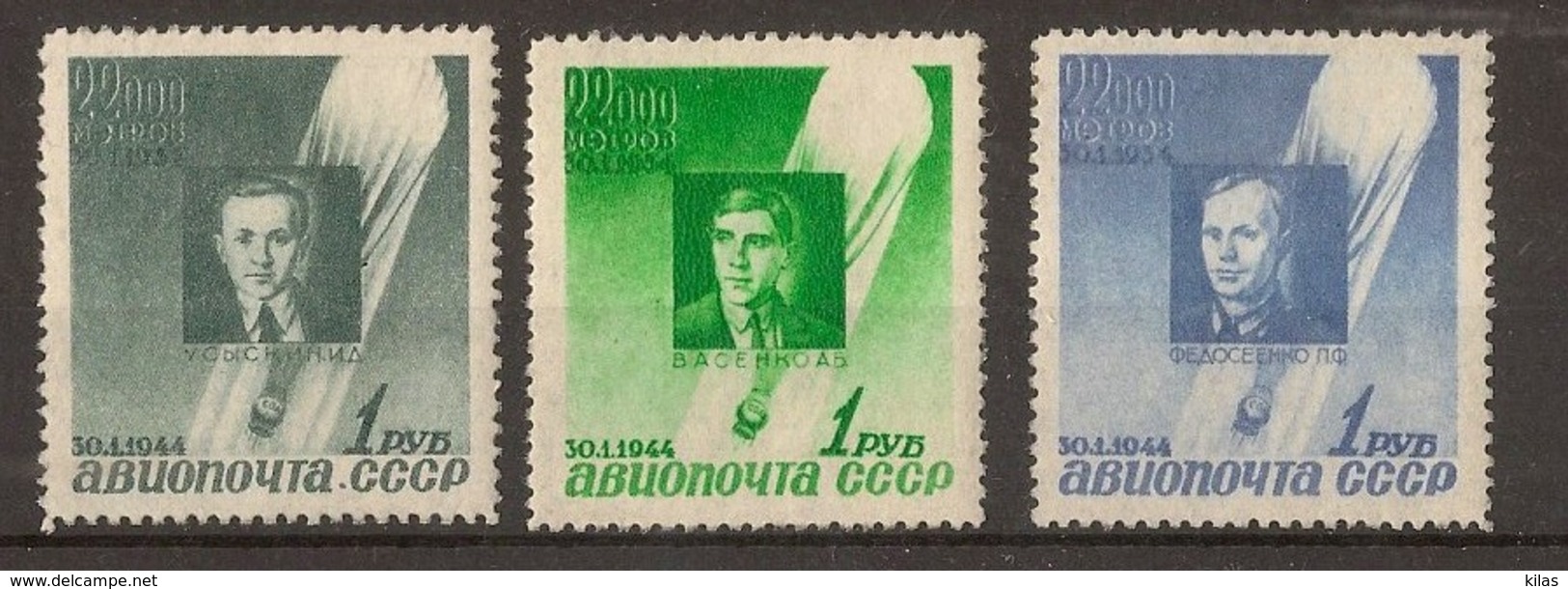 RUSSIA & URSS 1944, Balloon Flight - Unused Stamps