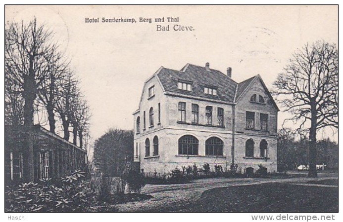 2869147Bad Cleve, Hotel Sonderkamp, Berg Und Thal (1912)(sehe Ecken) - Kleve