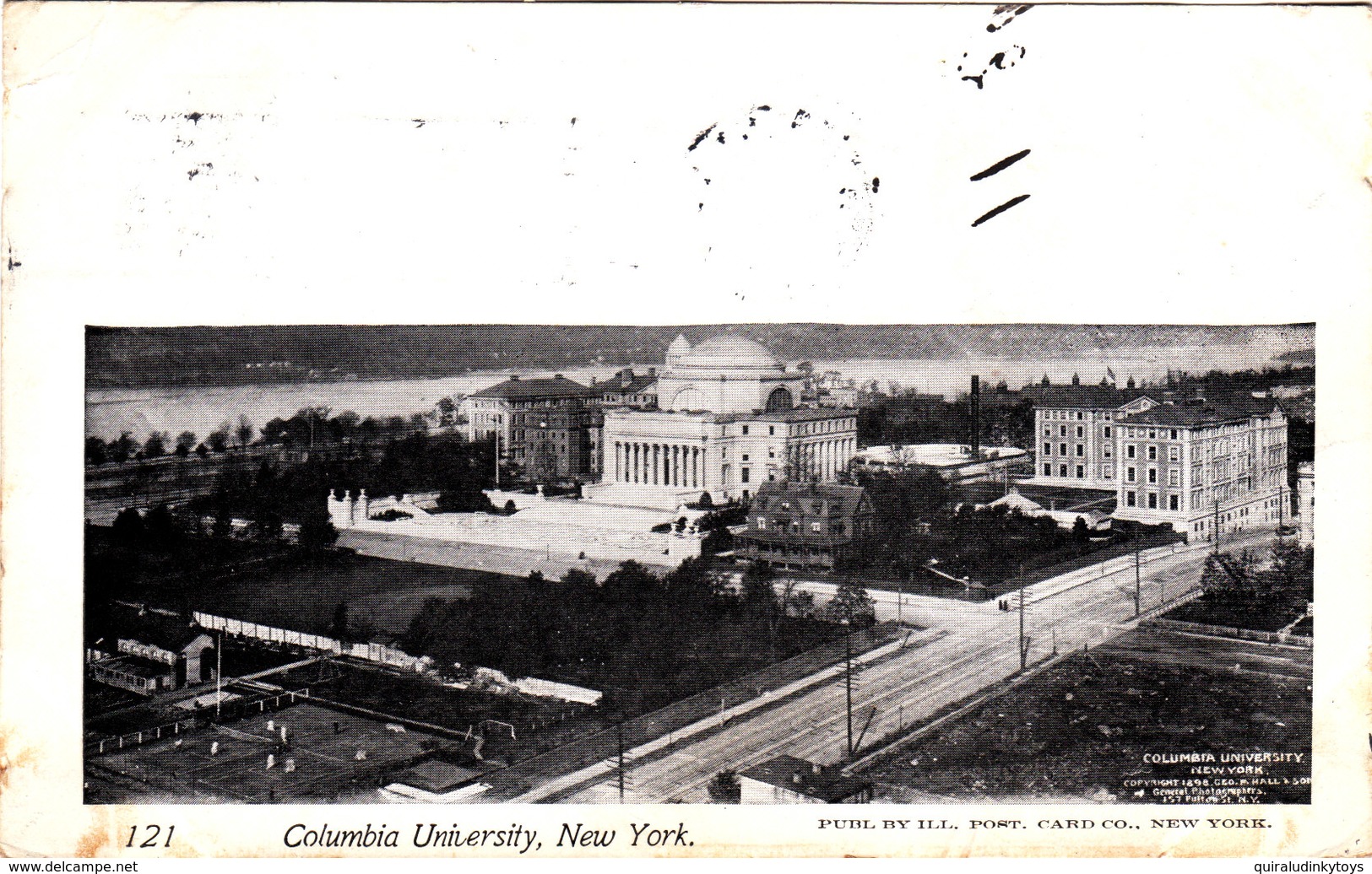 COLUMBIA UNIVERSITY NEW YORK Belle Cpa Animée Circulée En 1904 Bon état Voir Scans - Educazione, Scuole E Università