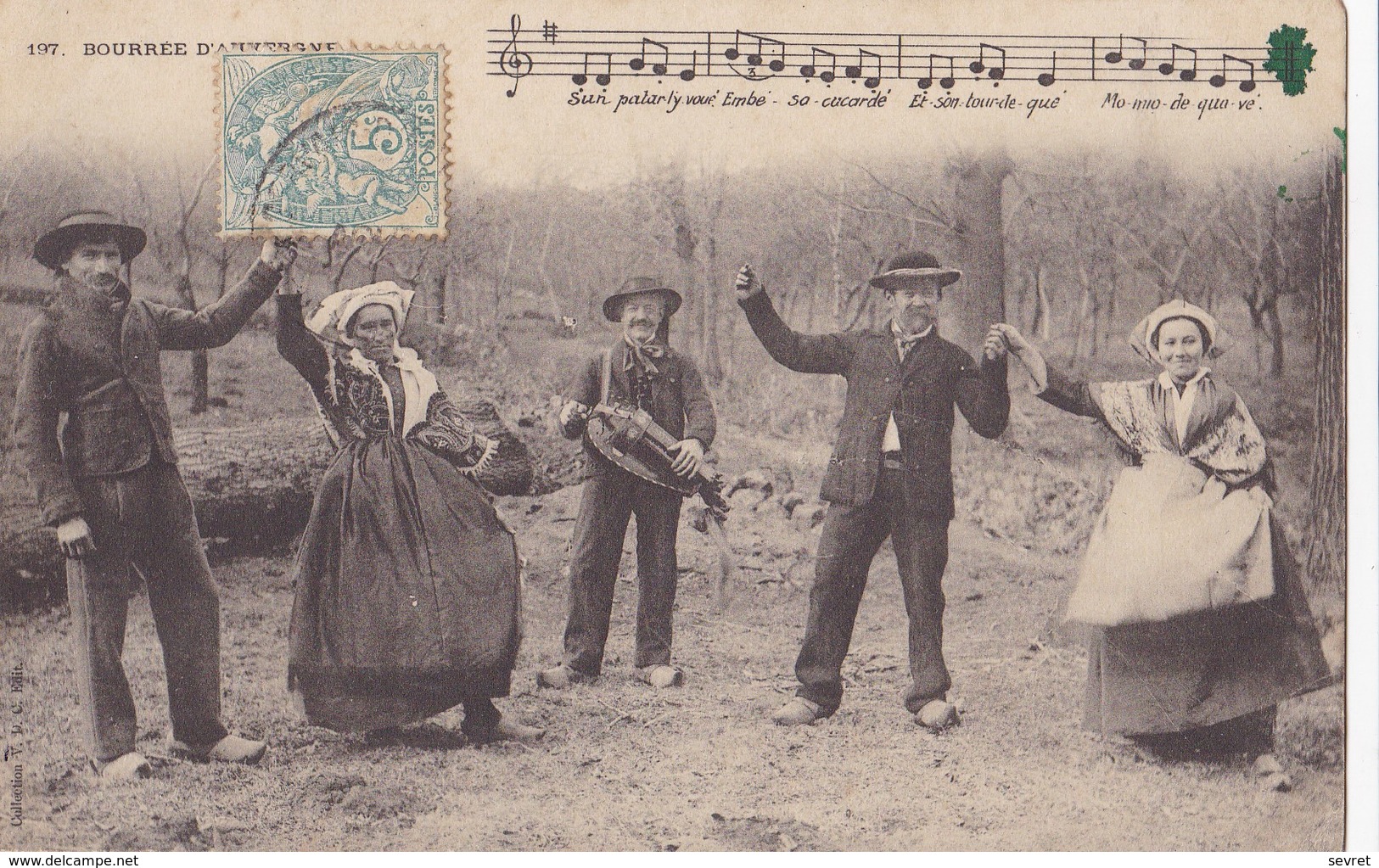 BOURREE D'AUVERGNE . Cliché Pas Courant - Danses