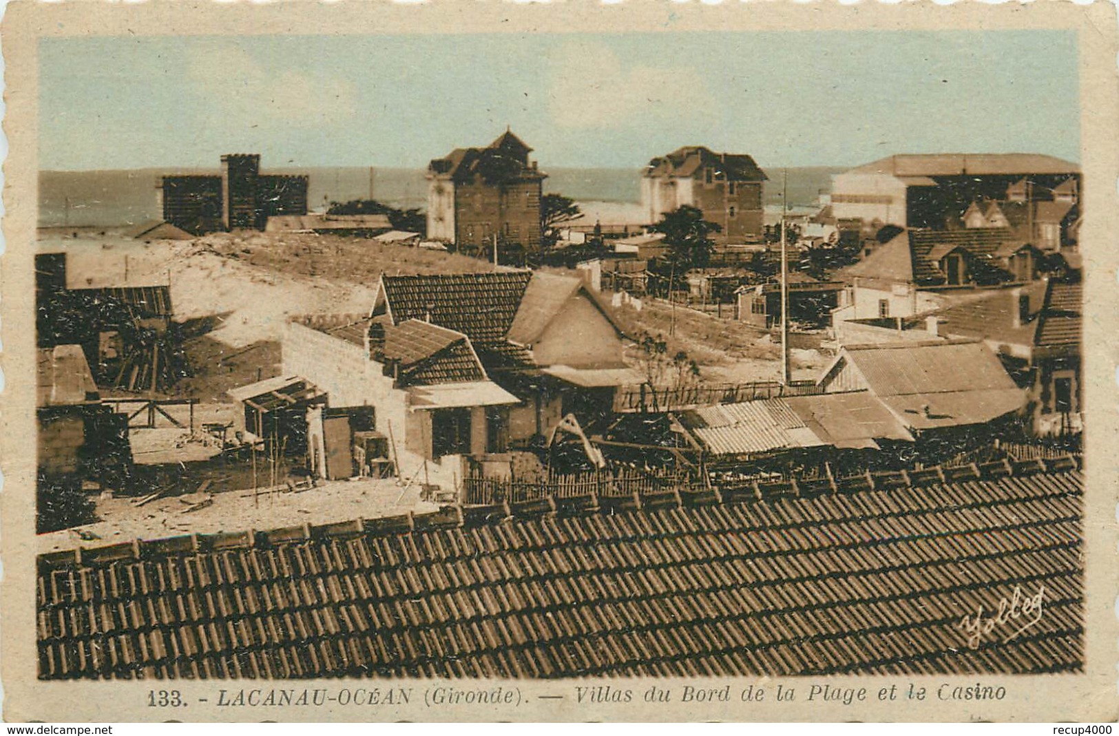 33 LACANAU OCEAN  Villas Du Bord De La Plage Et Casino    2scans - Autres & Non Classés