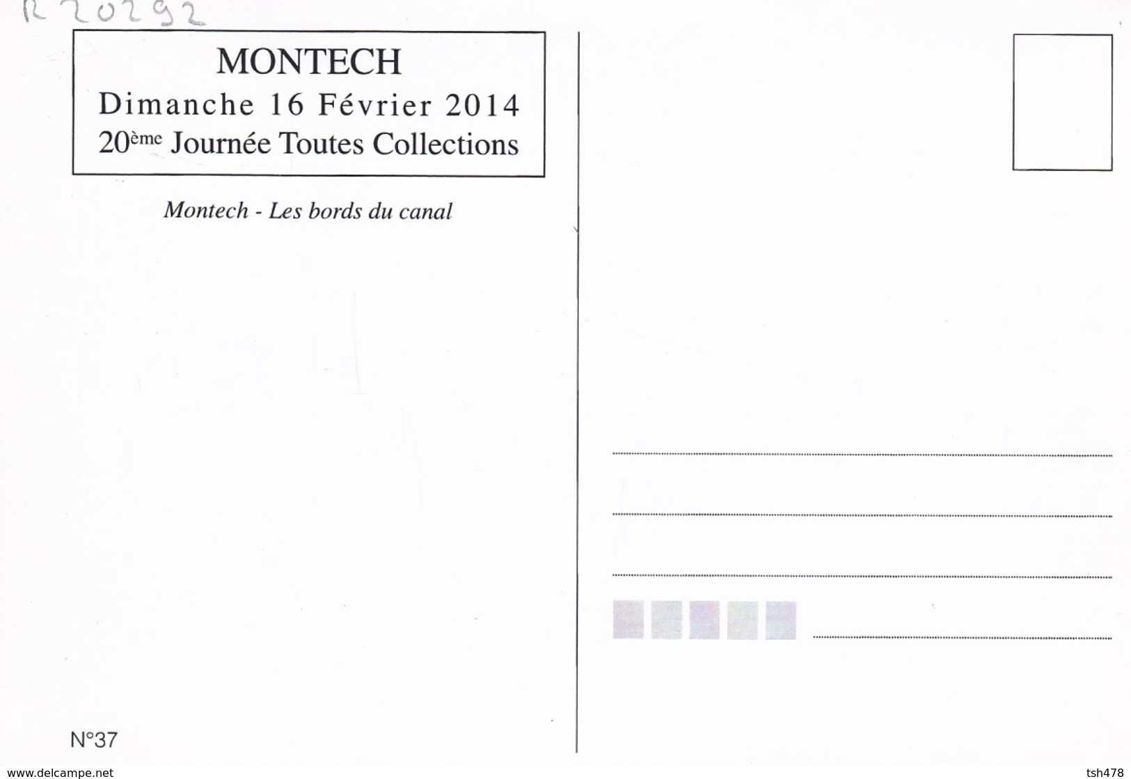 82----MONTECH--reproduction--20ème JOURNEE TOUTES COLLECTIONS--dimanche 16 Février 2014---voir 2 Scans - Montech