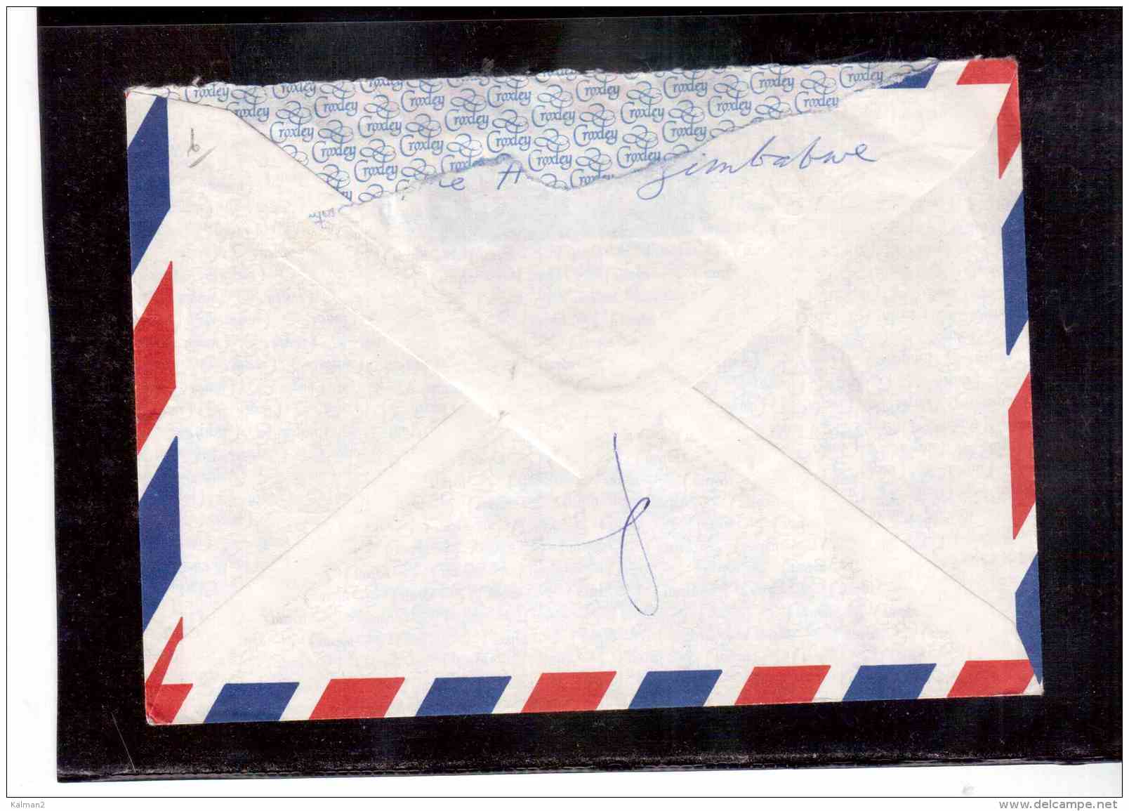 TEM8846BIS     /   ZIMBAWE  POSTAL HISTORY   /      AIR MAIL    LETTER TO  ENGLAND     DTD   20.7.84 - Zimbabwe (1980-...)