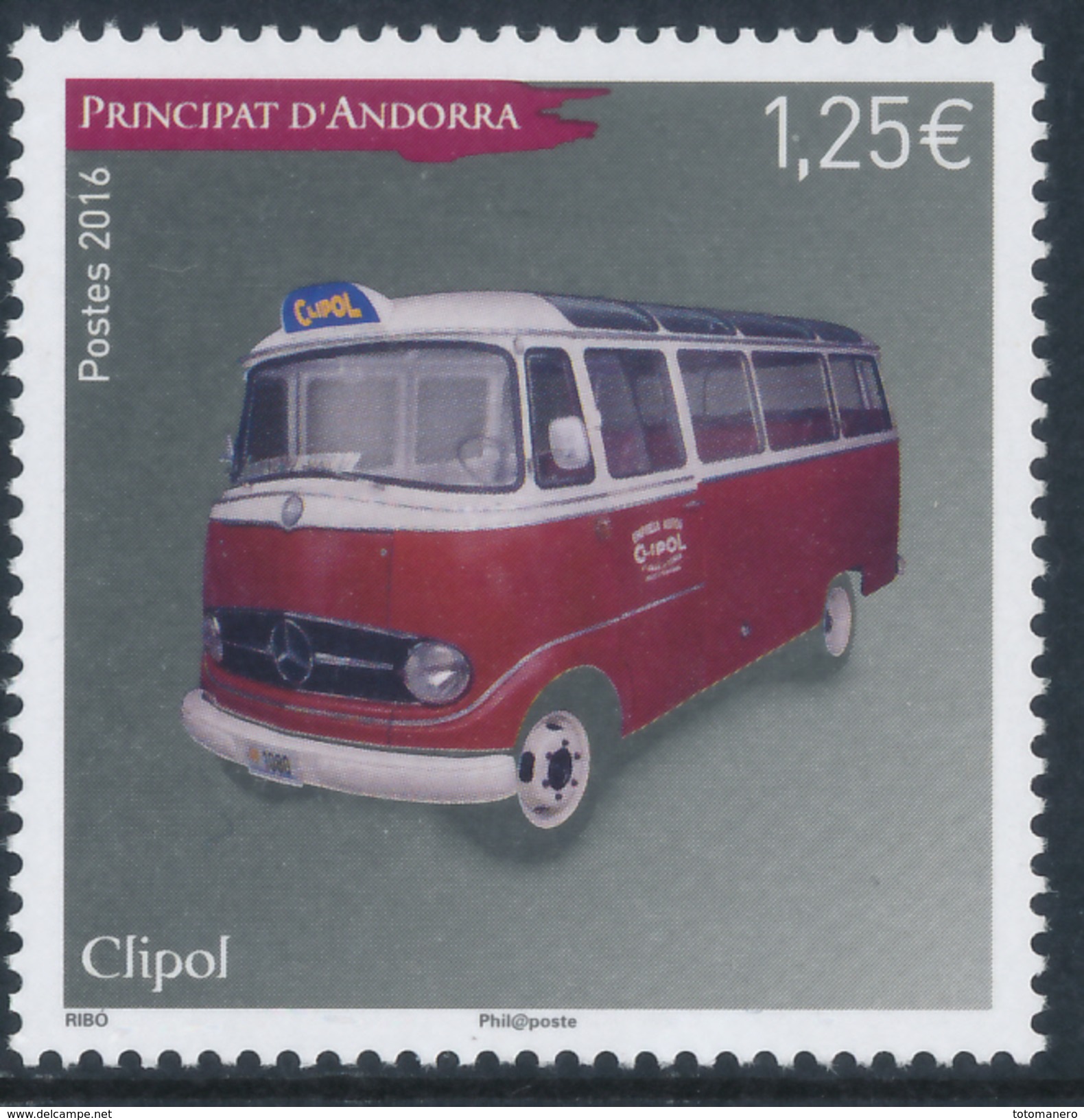 ANDORRA/Andorre 2016 Clipol** - Unused Stamps