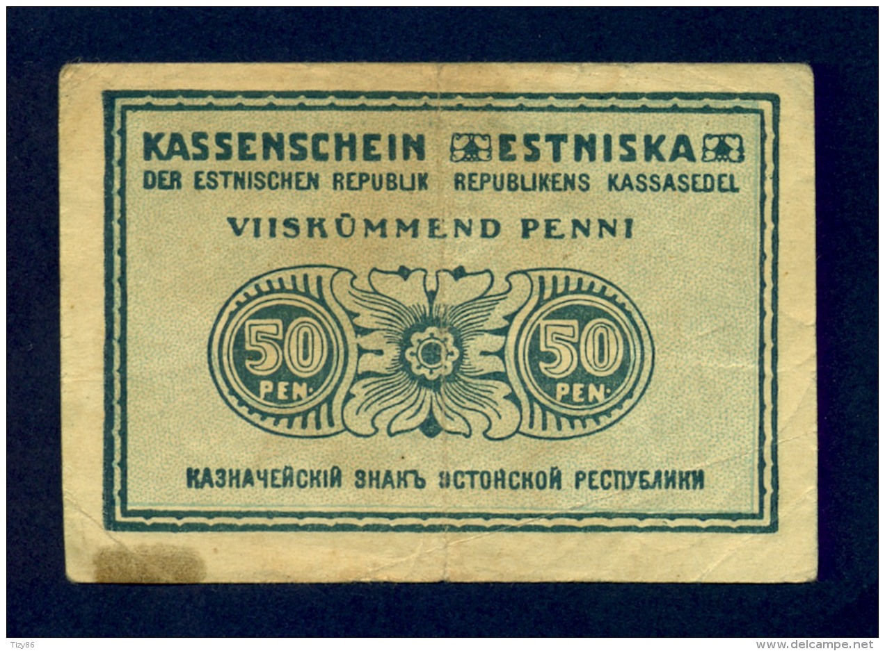 Banconota Estonia 50 Pen 1919 - Estland