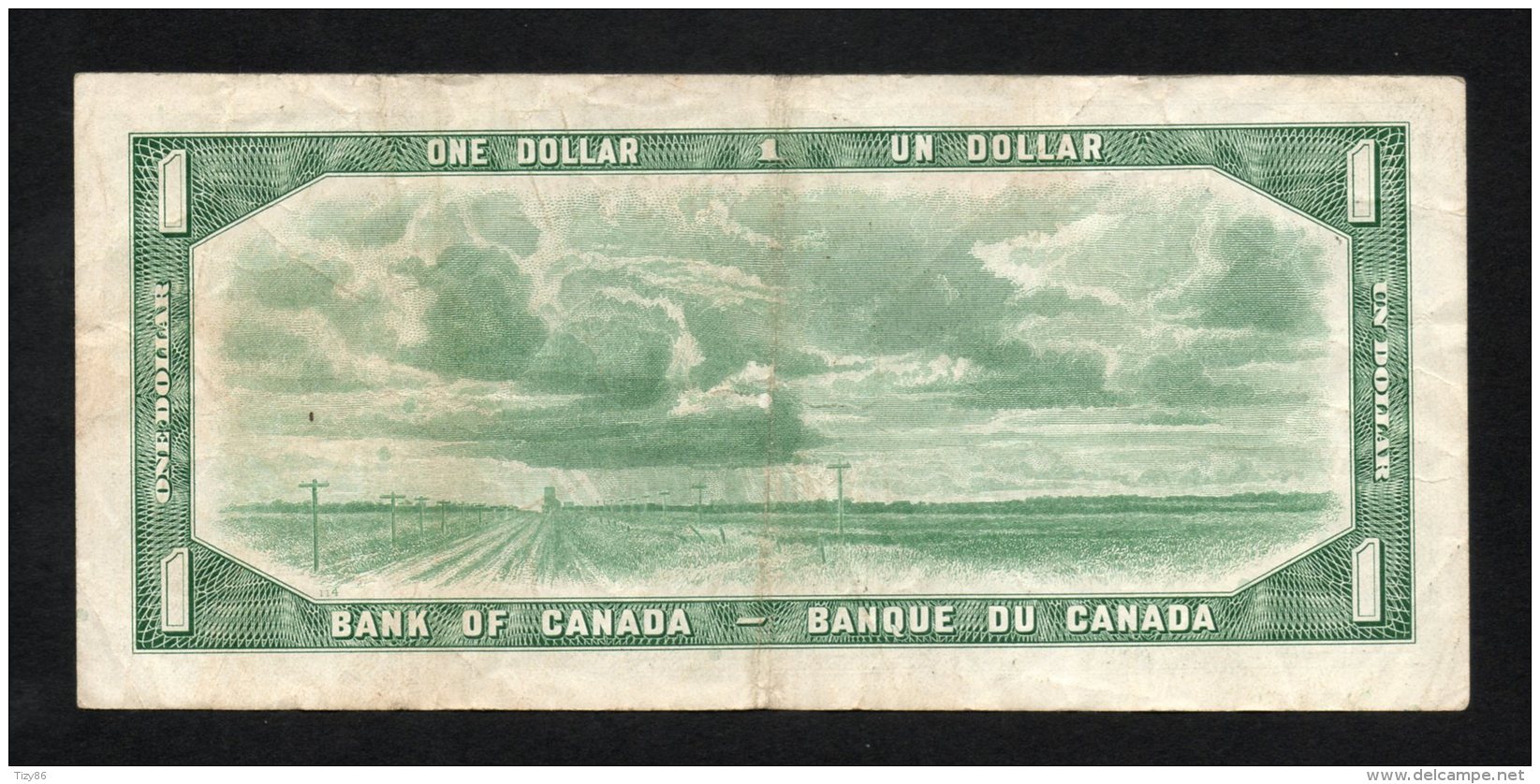 Banconota Canada 1 Dollar 1954 Circolato - Kanada