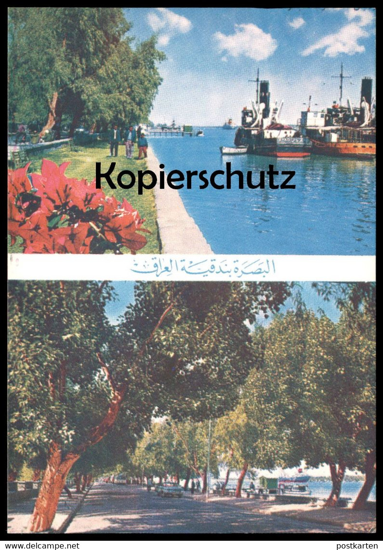 ÄLTERE POSTKARTE BUSRA OF IRAQ SCHIFF HAFEN SCHIFFE Basra Irak Cpa AK Postcard Ansichtskarte - Iraq