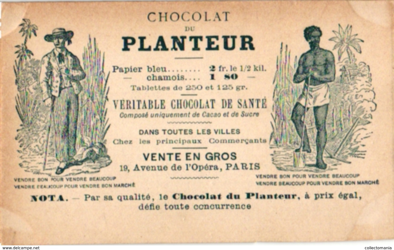 21 Cards C1900 Pub Chocolat du Planteur Recettes Utiles Moyen de... Imp de la Compagnie Coloniale