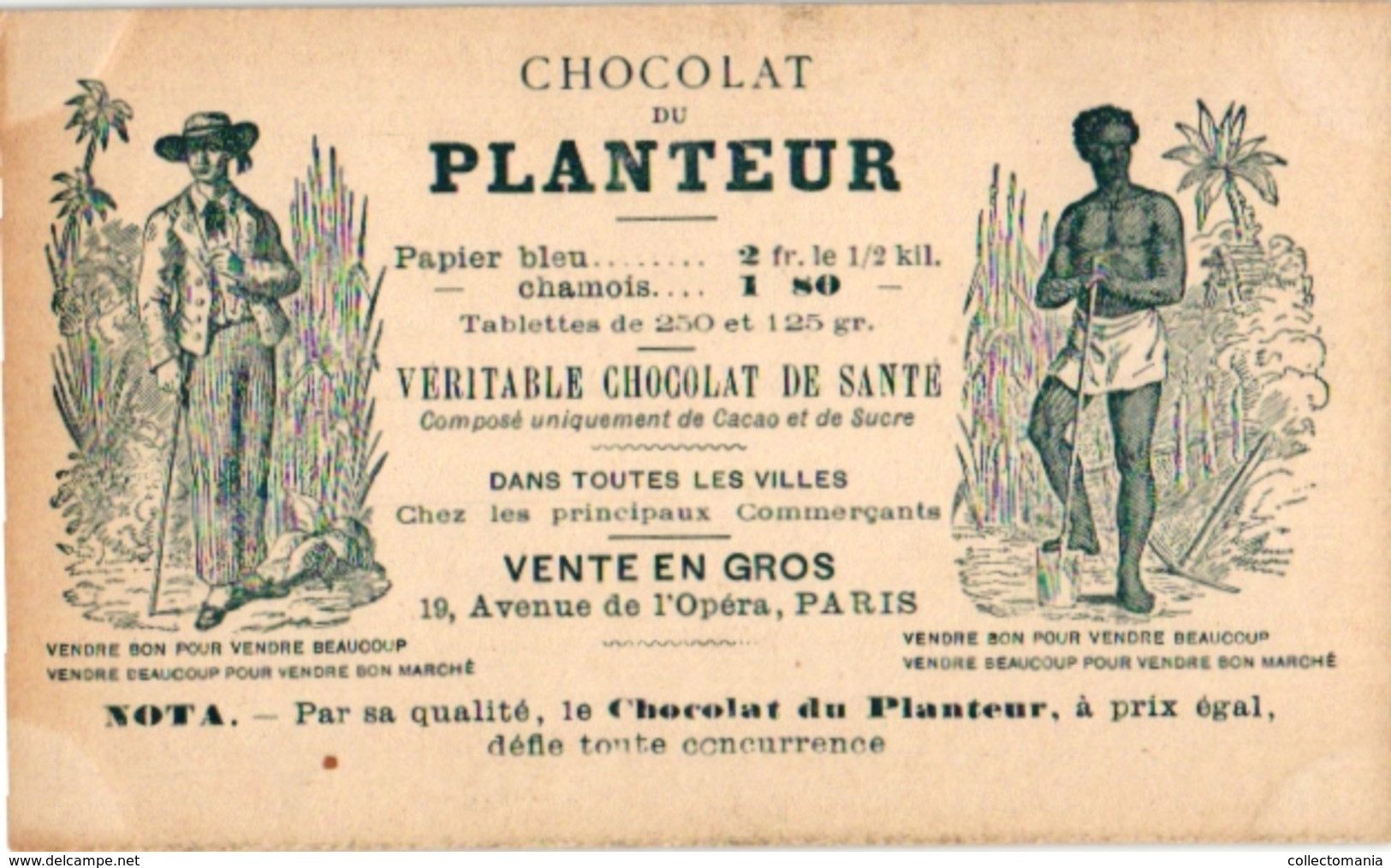 21 Cards C1900 Pub Chocolat du Planteur Recettes Utiles Moyen de... Imp de la Compagnie Coloniale