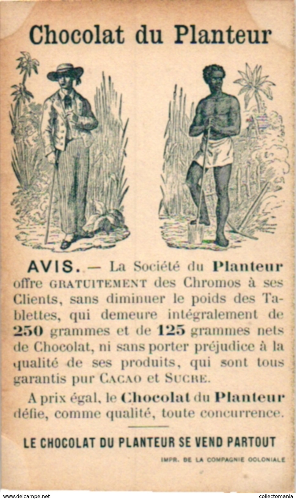 21 Cards C1900 Pub Chocolat du Planteur Recettes Utiles Moyen de... Imp de la Compagnie Coloniale